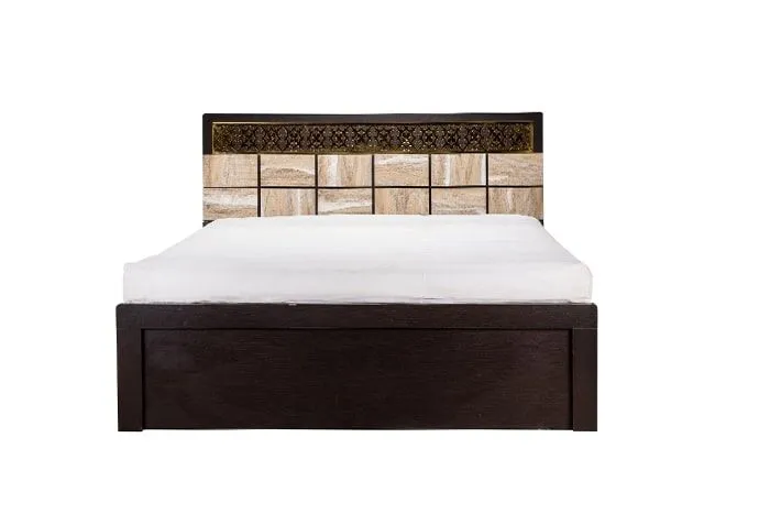 VIVDeal Light Checker Dark Queen Bed